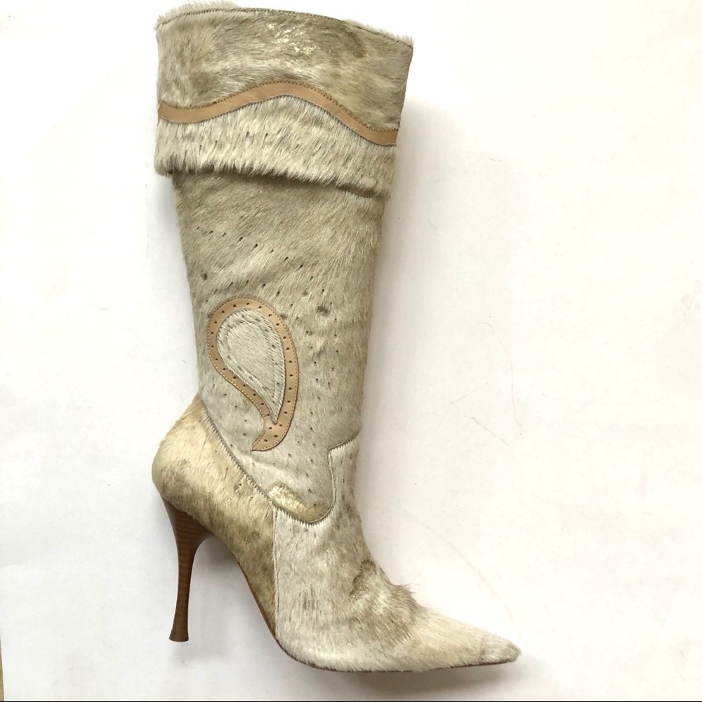 Carmen Steffens Calfskin High Heeled Boots